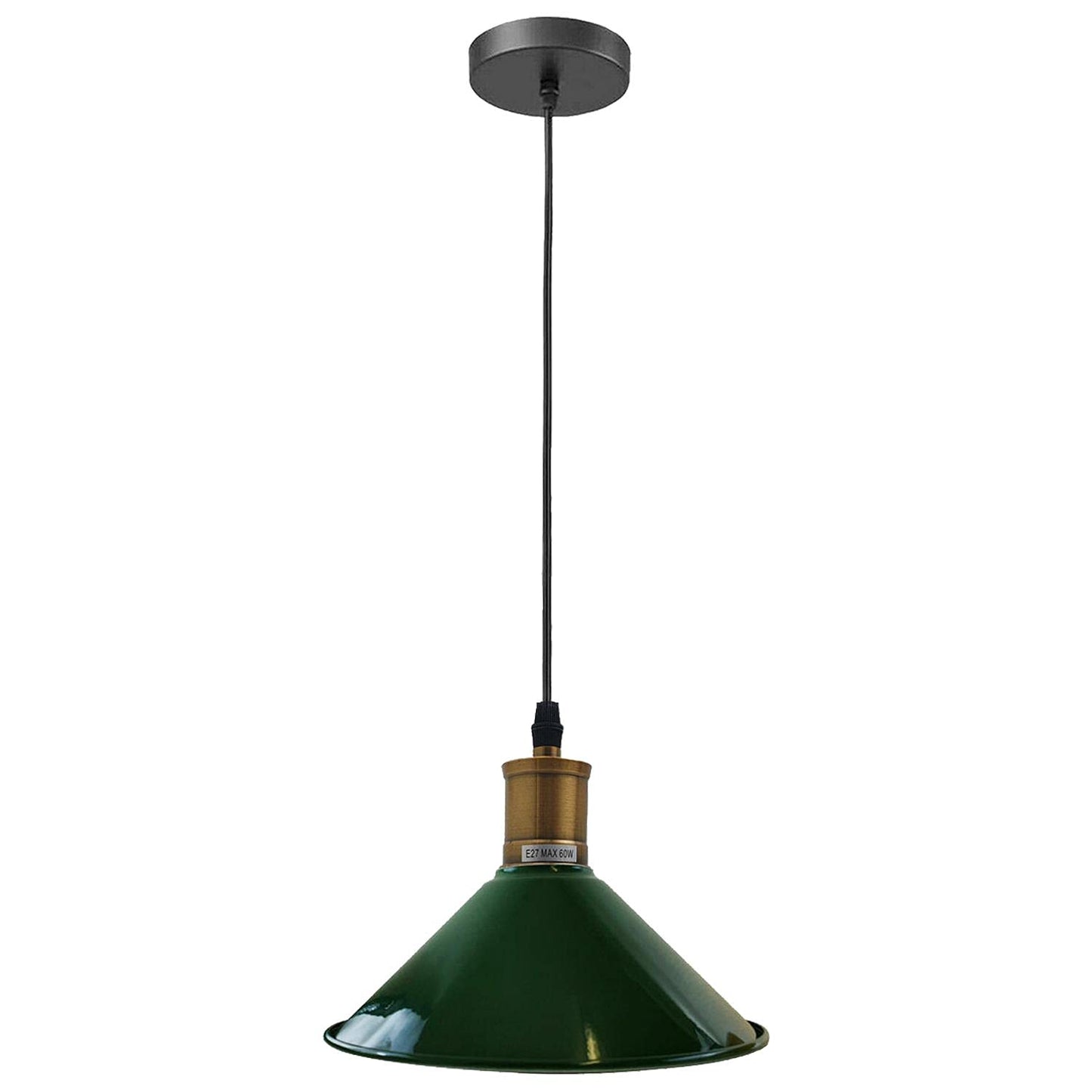 Vintage Industrial Pendant Light_Metal Shade Lamp~1420