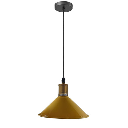 Vintage Industrial Pendant Light_Metal Shade Lamp~1420