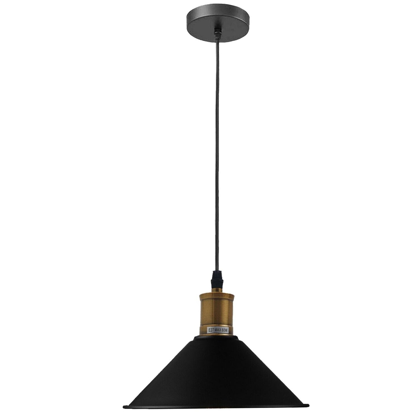Vintage Industrial Pendant Light_Metal Shade Lamp~1420