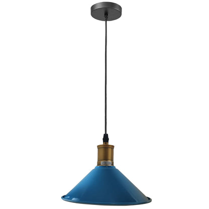 Vintage Industrial Pendant Light_Metal Shade Lamp~1420