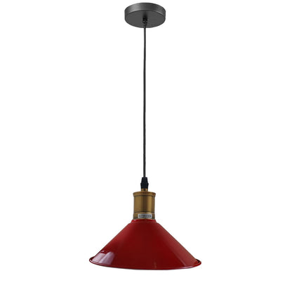 Vintage Industrial Pendant Light_Metal Shade Lamp~1420