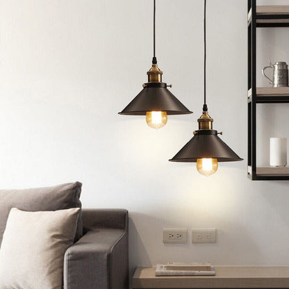 Cone Shade 2M Pendant Light Copper Ceiling Hanging Pendant Lamp ~3379